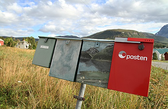 four mailboxes