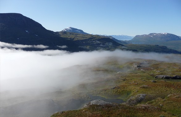 fog covering mountain