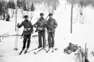 I fjellkrigernes fotspor soldater på ski